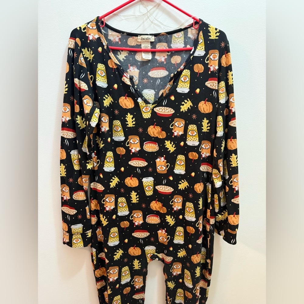 Shosho Fall/Thanksgiving fleece Lined Adult Onsie